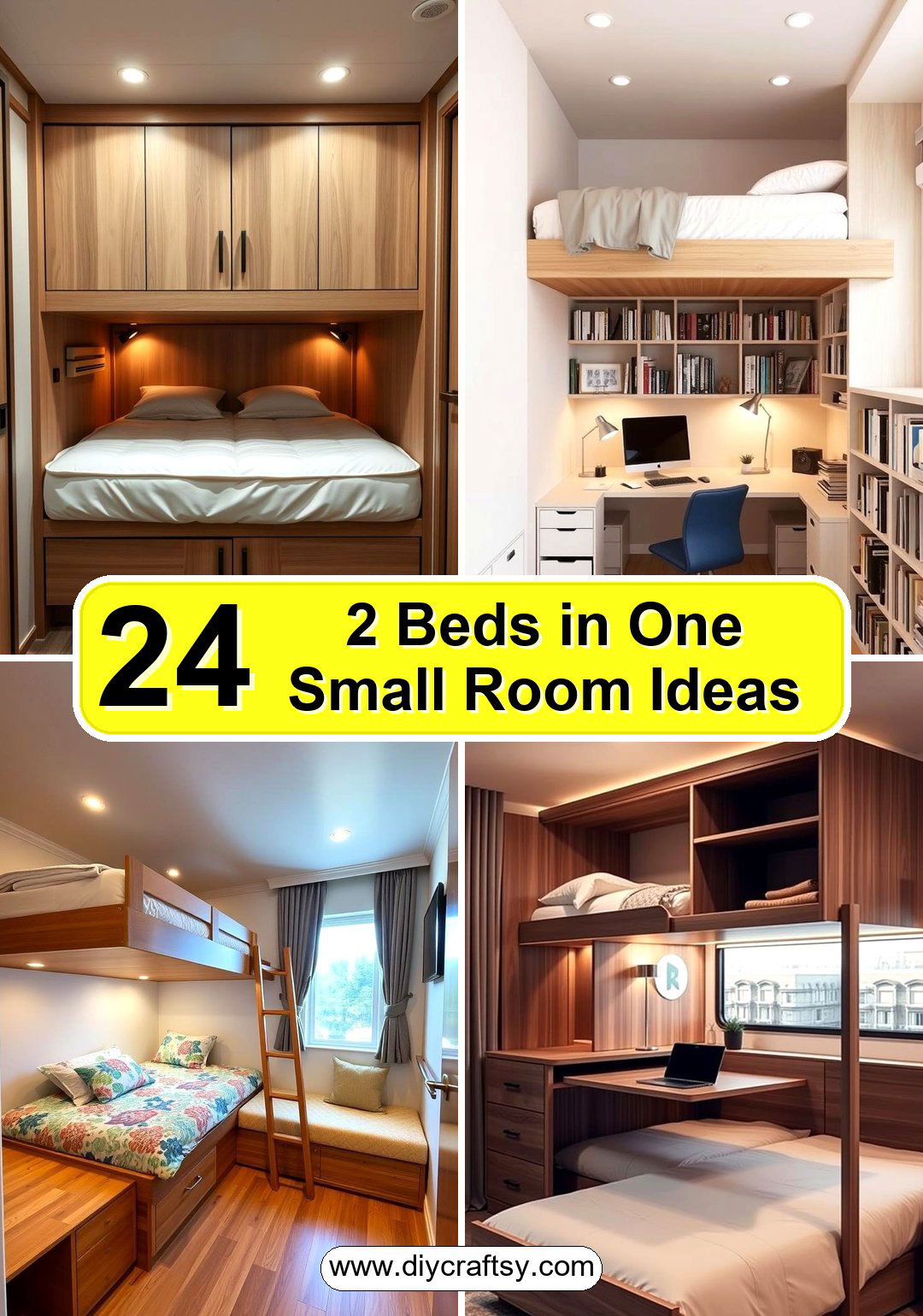 2 Beds in One Small Room Ideas