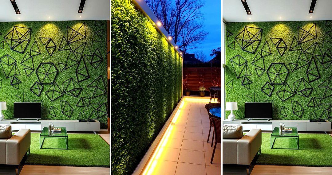 24 Artificial Grass Wall Ideas for Modern Outdoor Designs