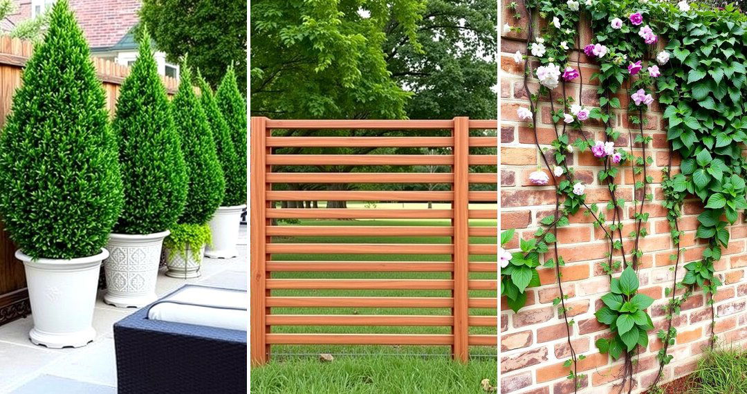 24 Backyard Privacy Ideas to Create a Secluded Outdoor Oasis