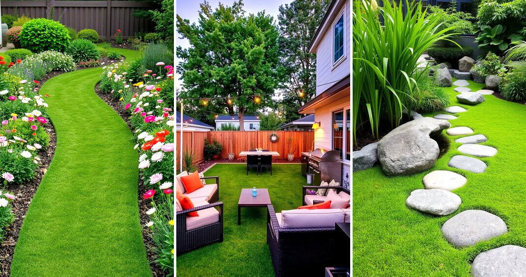 24 Backyard Turf Ideas for Low-Maintenance and Lush Green Spaces