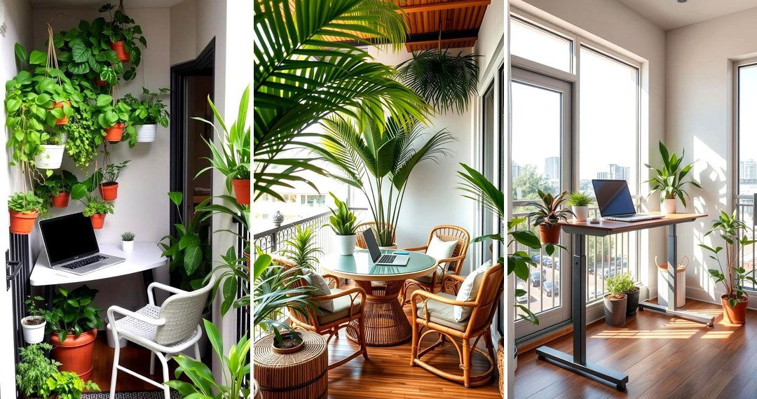 24 Balcony Office Ideas to Create a Productive Outdoor Workspace