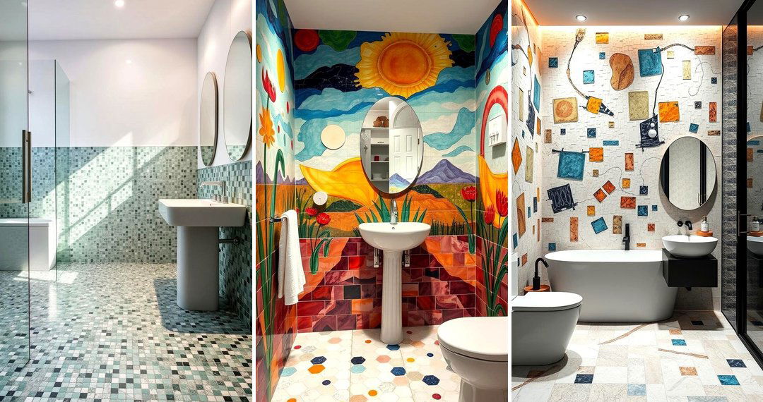 24 Bathroom Mosaic Floor Tile Ideas for Bold Patterns