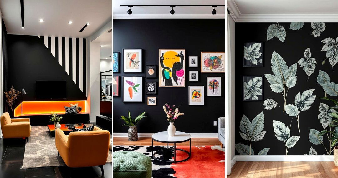 24 Black Accent Wall Ideas