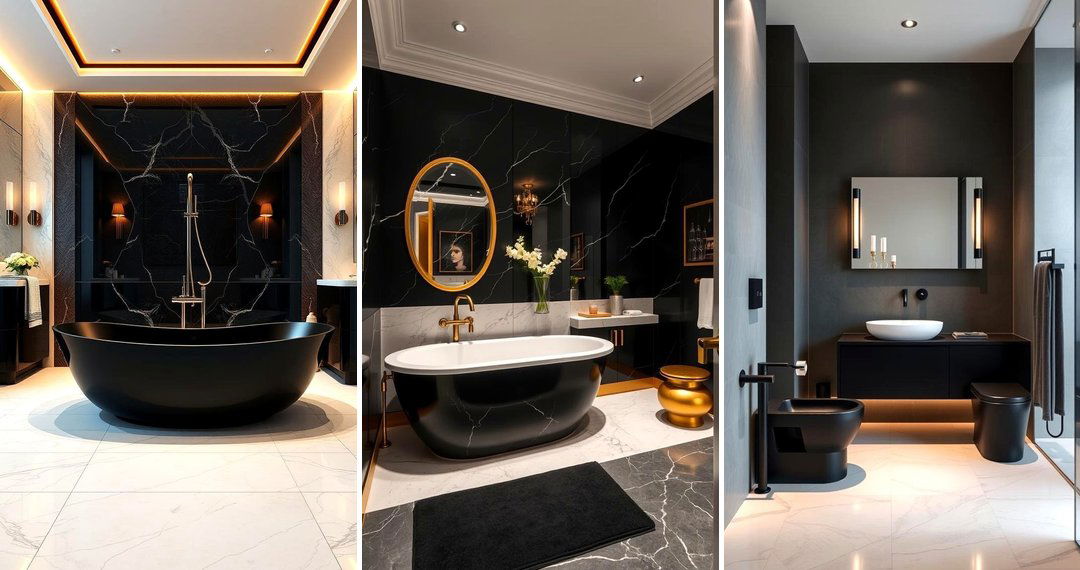 24 Black Bathroom Ideas: Bold & Modern Designs