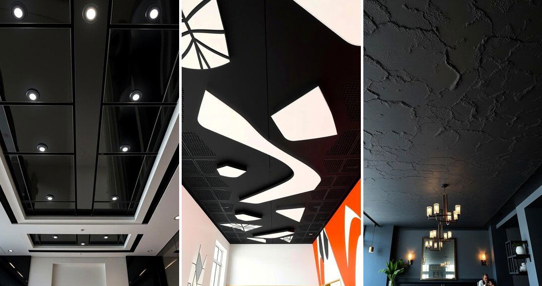 24 Black Ceiling Design Ideas for Dramatic Interior Statements