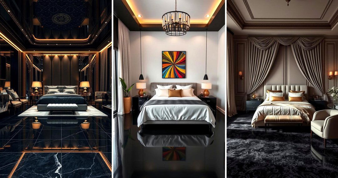 24 Black Floor Bedroom Ideas for Modern and Bold Designs