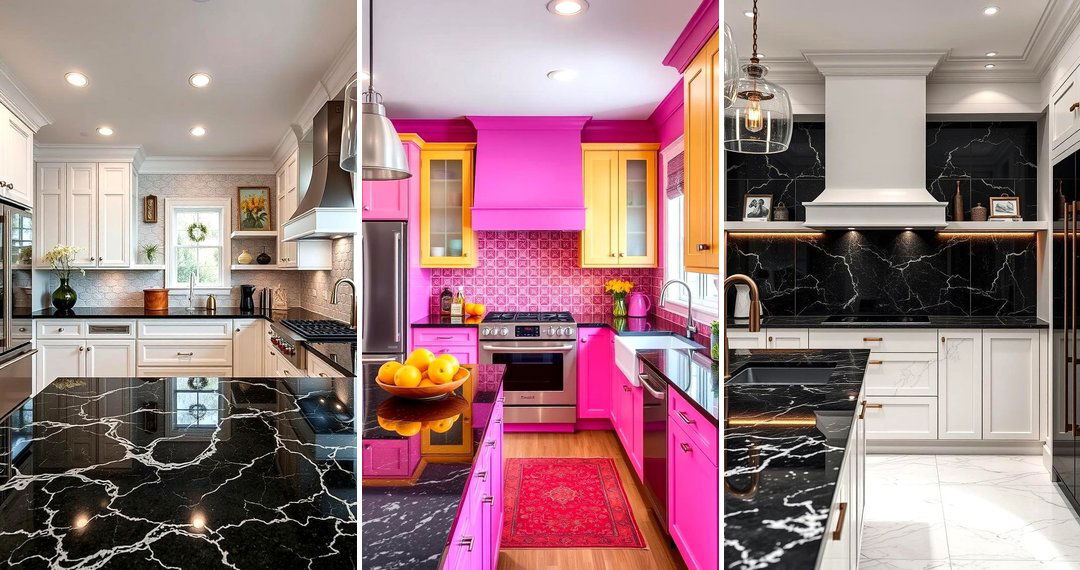 24 Black Granite Countertop Kitchen Ideas for Sleek Spaces