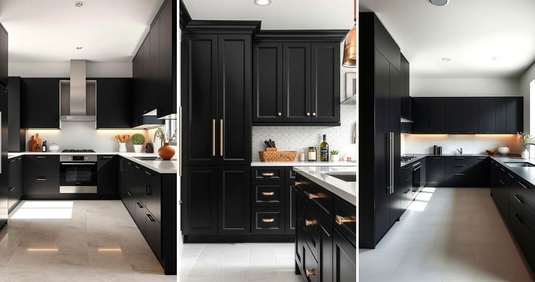 24 Black Kitchen Cabinet Ideas: Dramatic Culinary Spaces