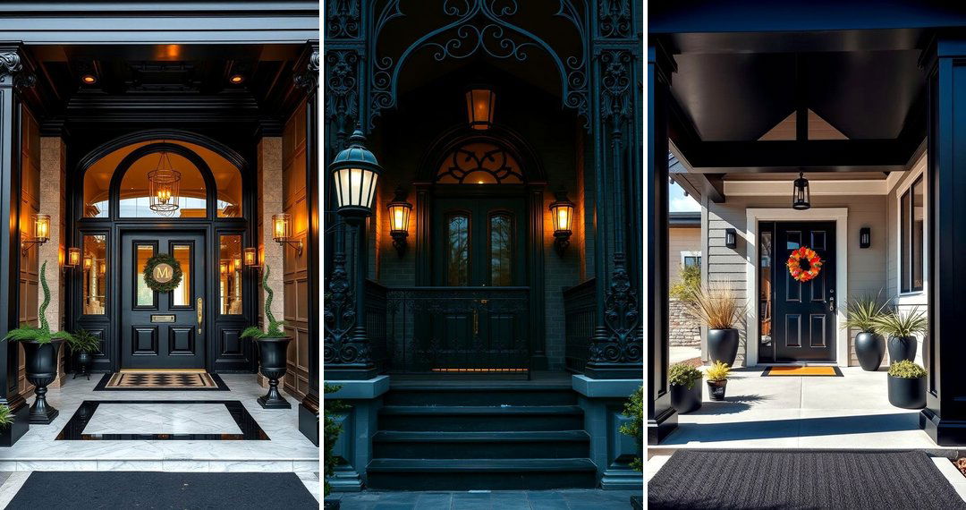 24 Black Porch Ideas to Create a Striking Entryway