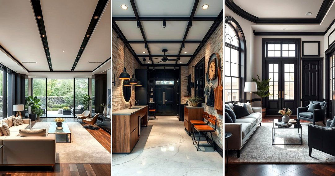 24 Black Trim Interior Design Ideas for Modern Homes
