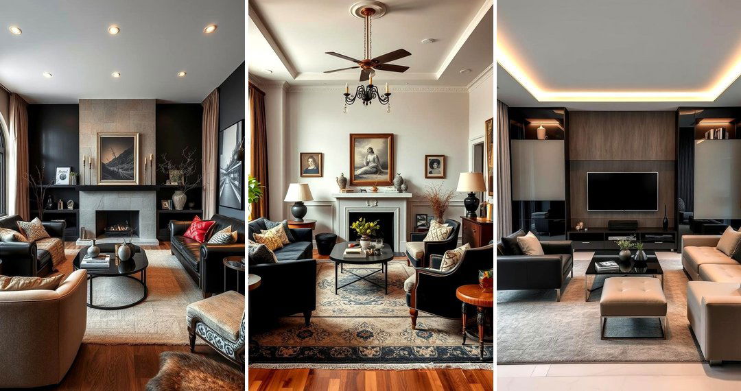 24 Black and Beige Living Room Ideas