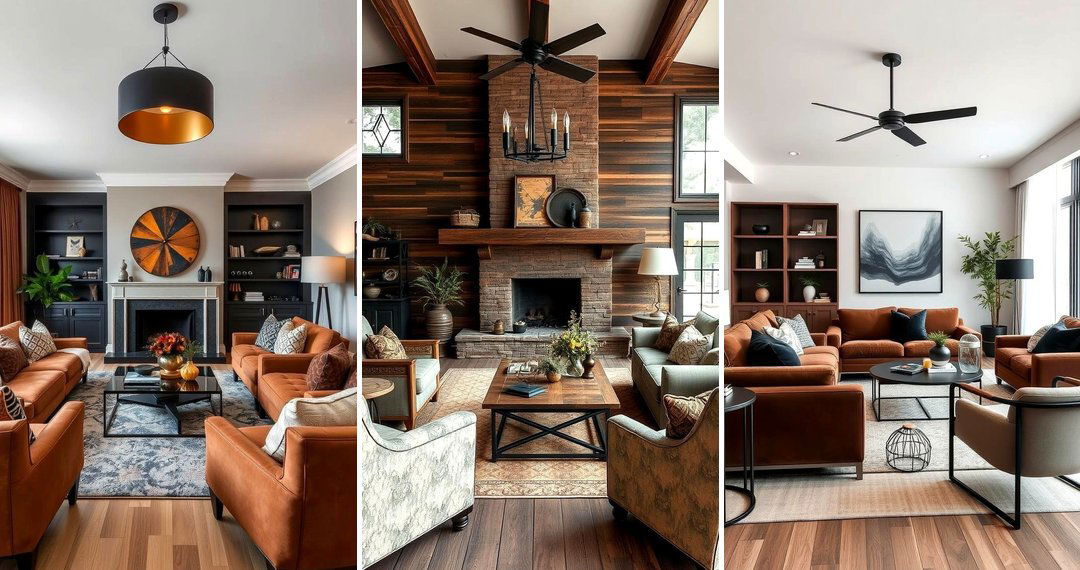 24 Black & Brown Living Room Themes for Cozy Sophistication