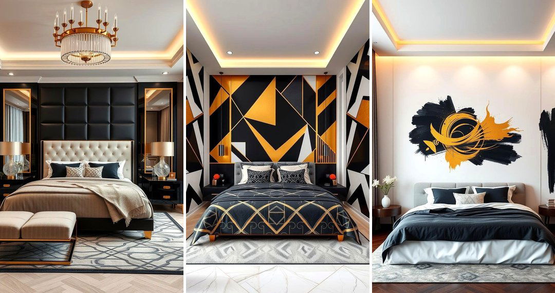 24 Black & Gold Bedroom Ideas for Luxurious Contrast