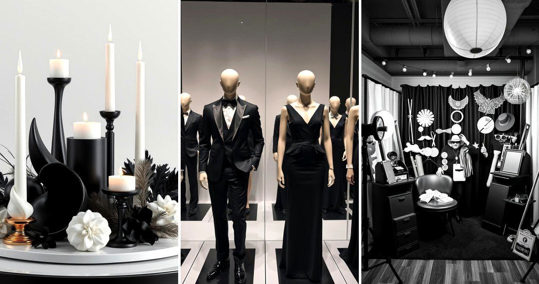 24 Black and White Wedding Theme Ideas for Elegance