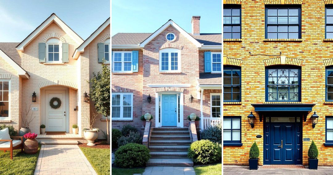 24 Blonde Brick House Color Schemes for Stylish Homes