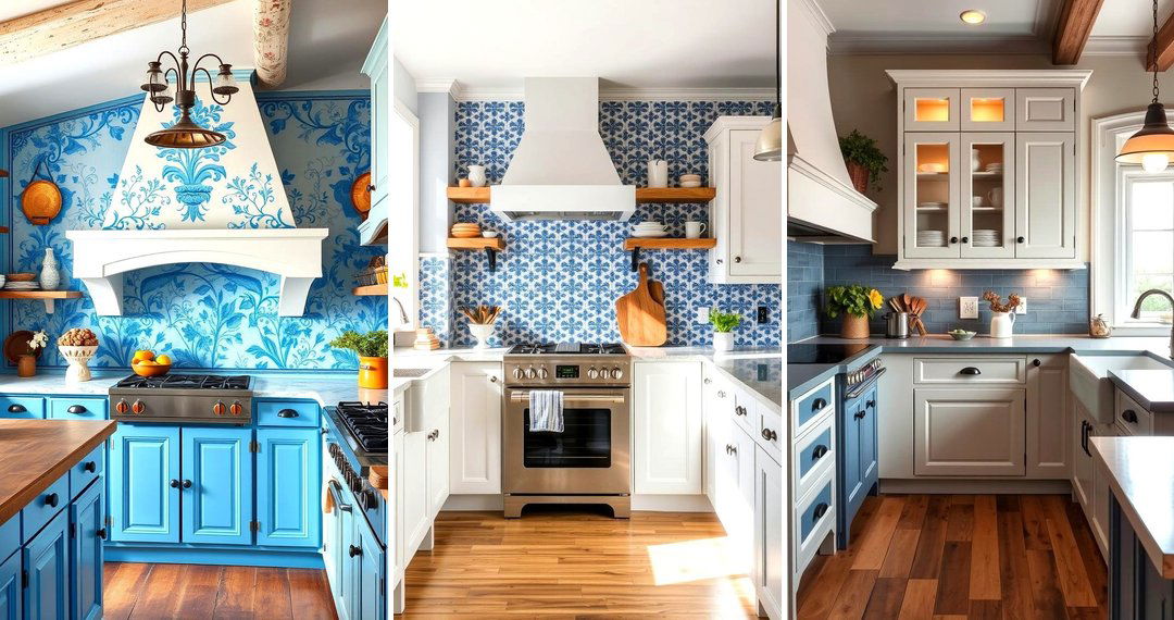 24 Blue French Country Kitchen Ideas