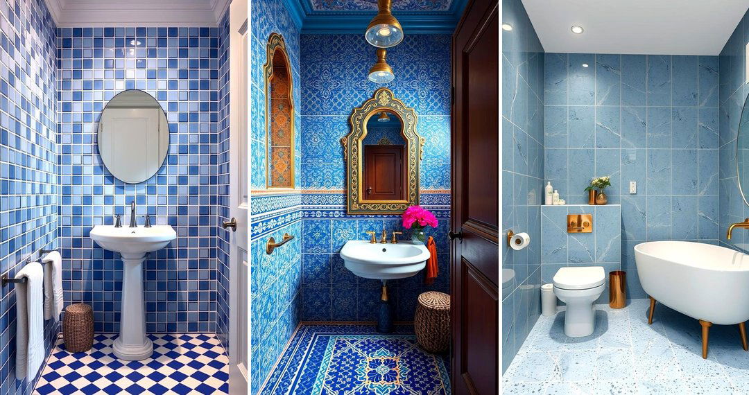 24 Blue Tile Bathroom Ideas for Serene, Spa-Like Retreats