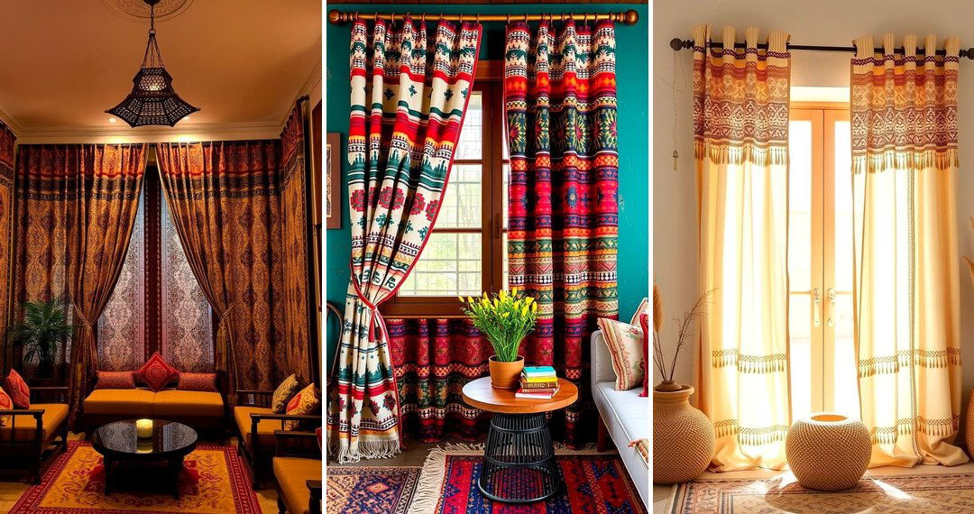 24 Boho Curtain Ideas to Transform Your Eclectic Home Space