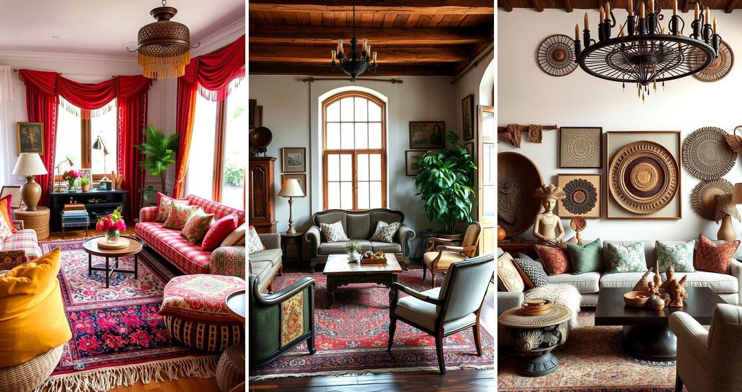 24 Bohemian Living Room Decor Ideas for Eclectic Style