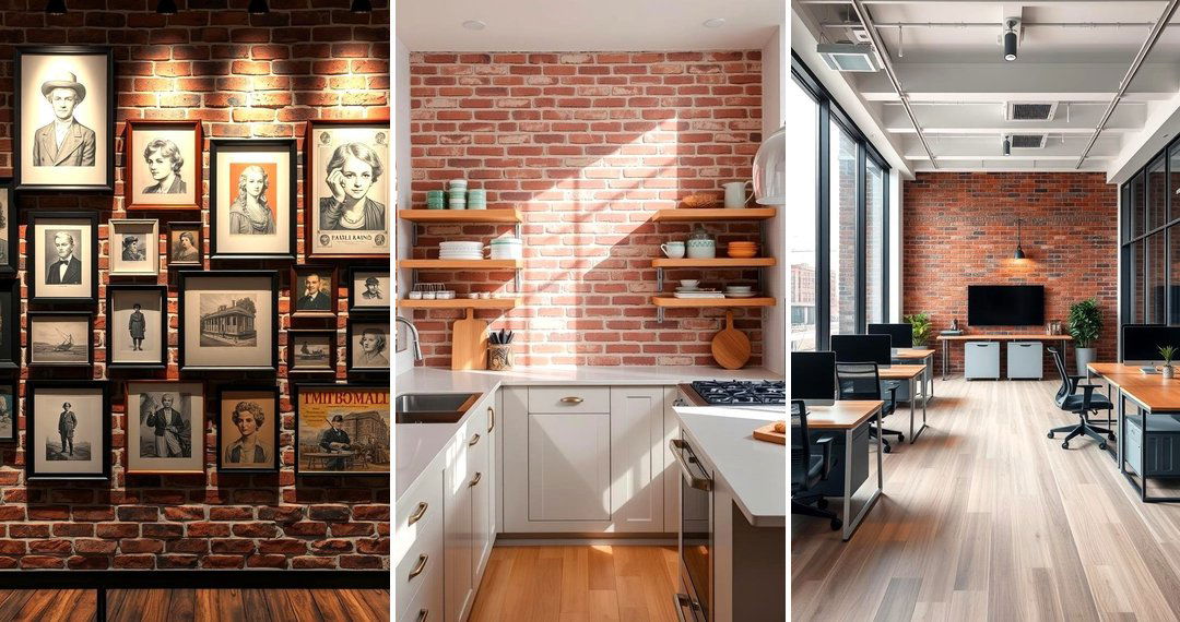 24 Brick Accent Wall Ideas for Industrial-Chic Interior Design