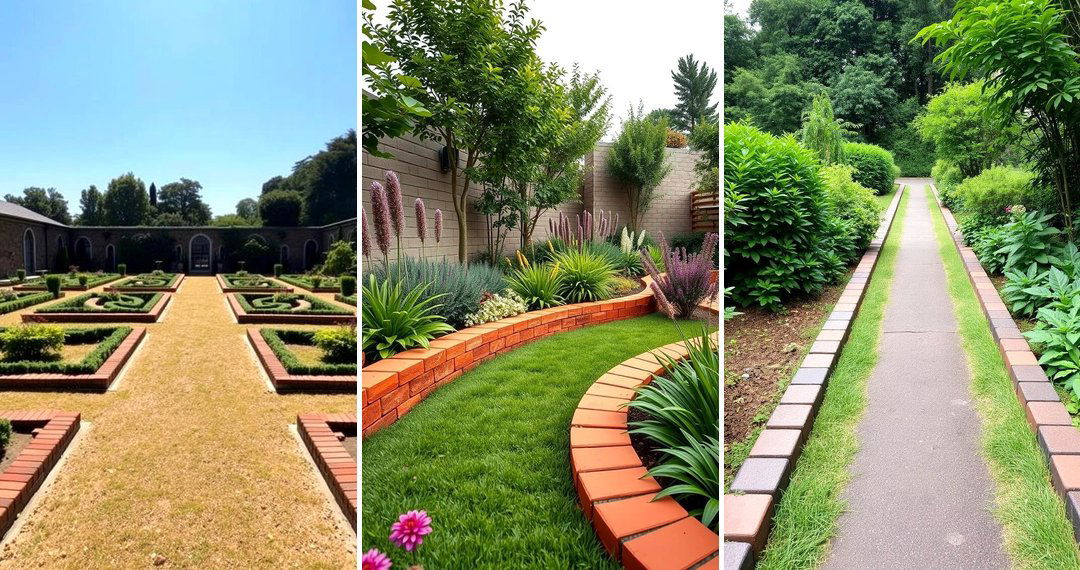 24 Creative Brick Edging Ideas for Landscaped Yards