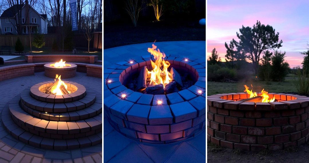 24 Brick Fire Pit Ideas: Cozy Outdoor Gathering Spaces