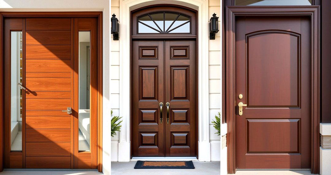 24 Elegant Brown Front Door Ideas for Curb Appeal Boost