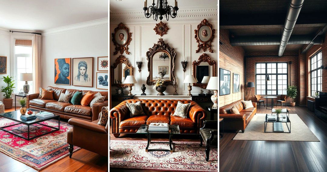24 Brown Leather Couch Ideas for a Luxe Living Room