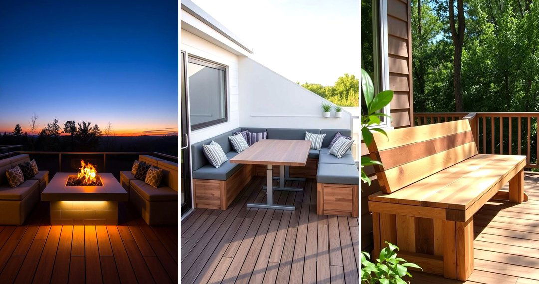 24 Built-In Deck Bench Ideas to Elevate Your Patio