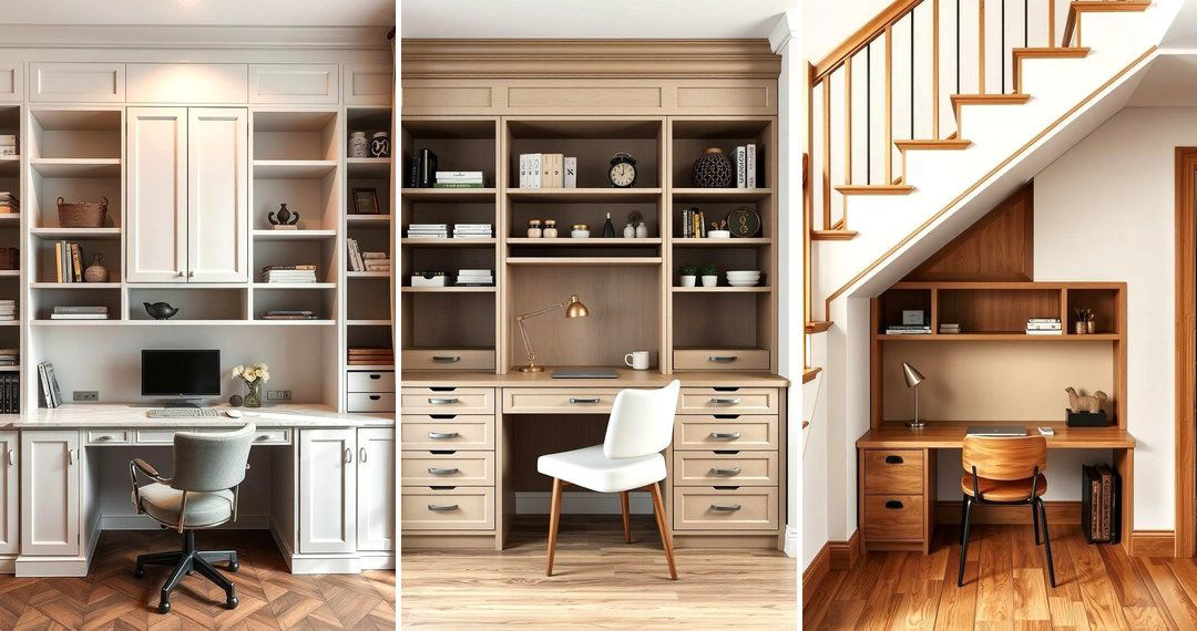24 Built-In Desk Ideas for Space-Saving Home Offices
