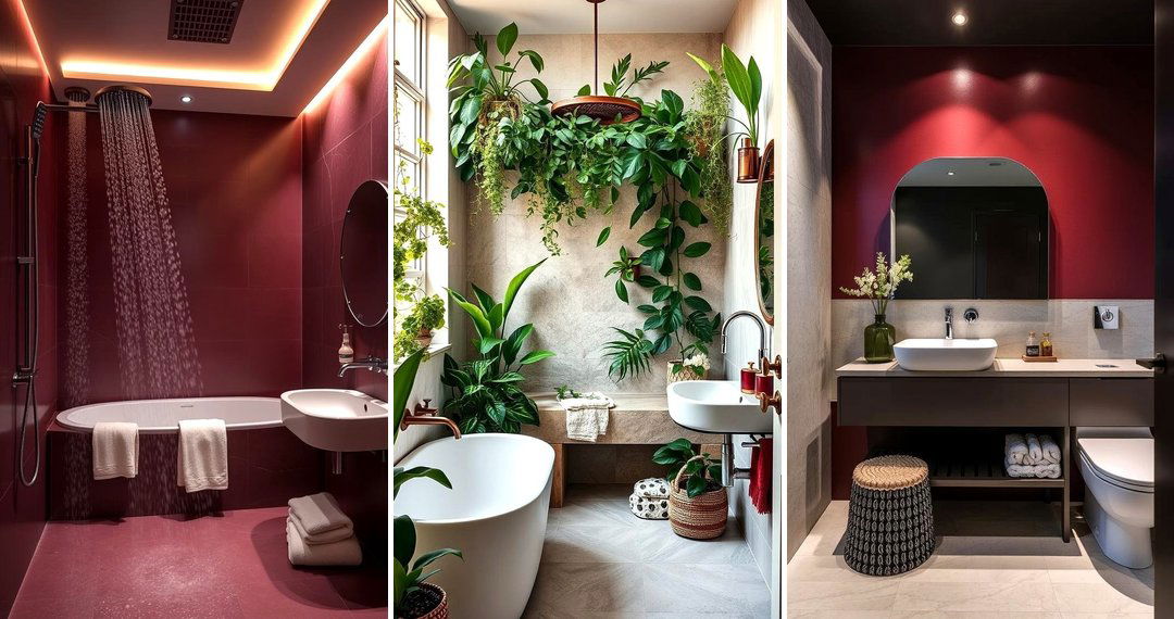 24 Burgundy Bathroom Designs for Bold, Luxurious Spaces