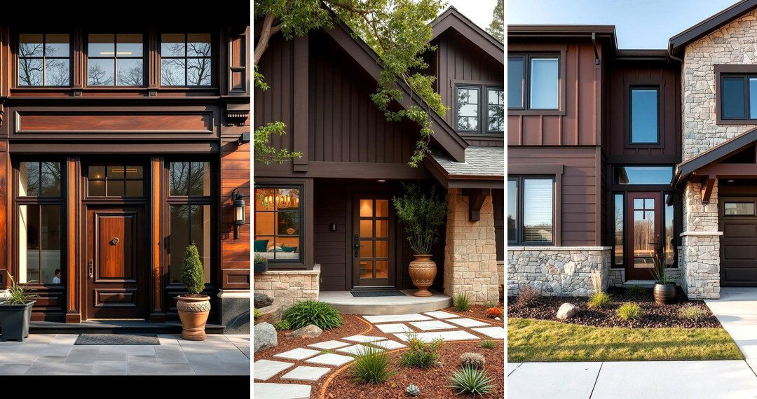 24 Chocolate Brown House Exterior Design Inspirations