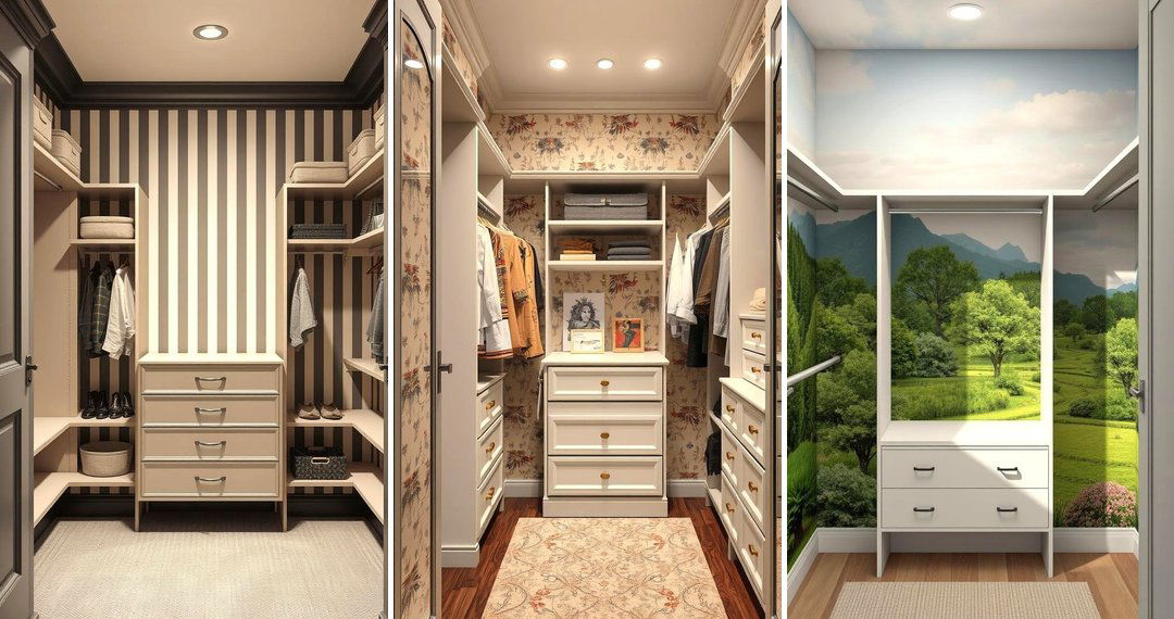 24 Closet Wallpaper Ideas to Organize and Beautify Your Space