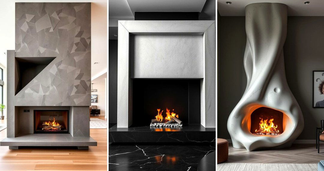 24 Concrete Fireplace Ideas for Modern & Industrial Ambiance