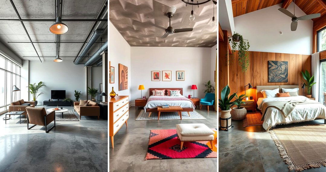 24 Concrete Floor Bedroom Ideas for Urban & Minimalist Style