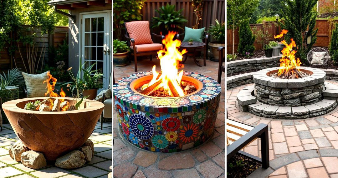 24 Concrete Paver Patio Fire Pit Ideas for Outdoor Gatherings