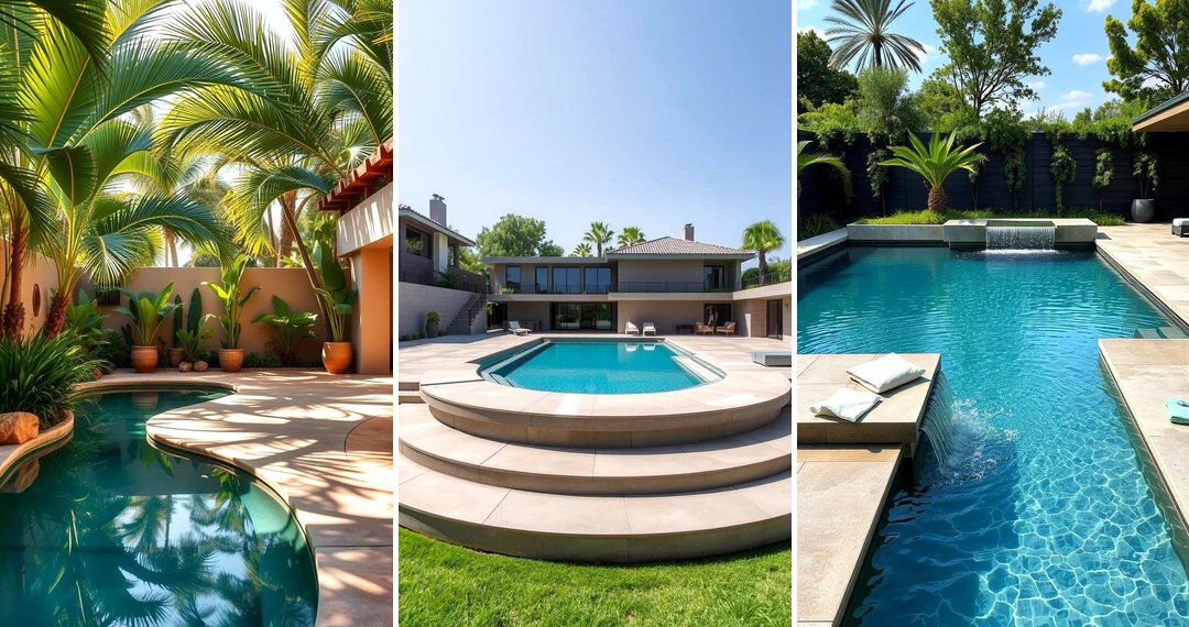 24 Durable Concrete Pool Deck Designs for Backyard Oasis