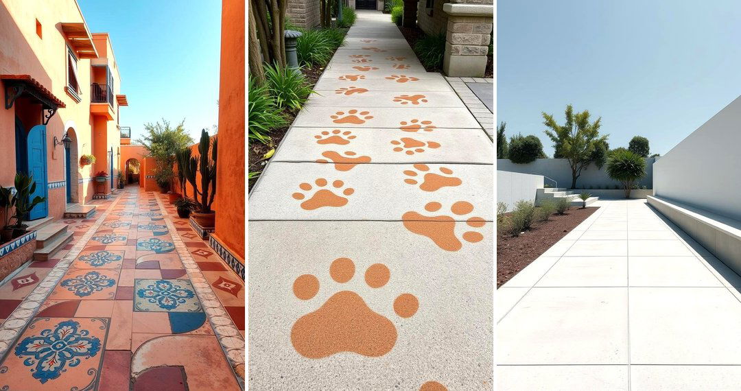 24 Concrete Walkway Painting Ideas for Vibrant Paths