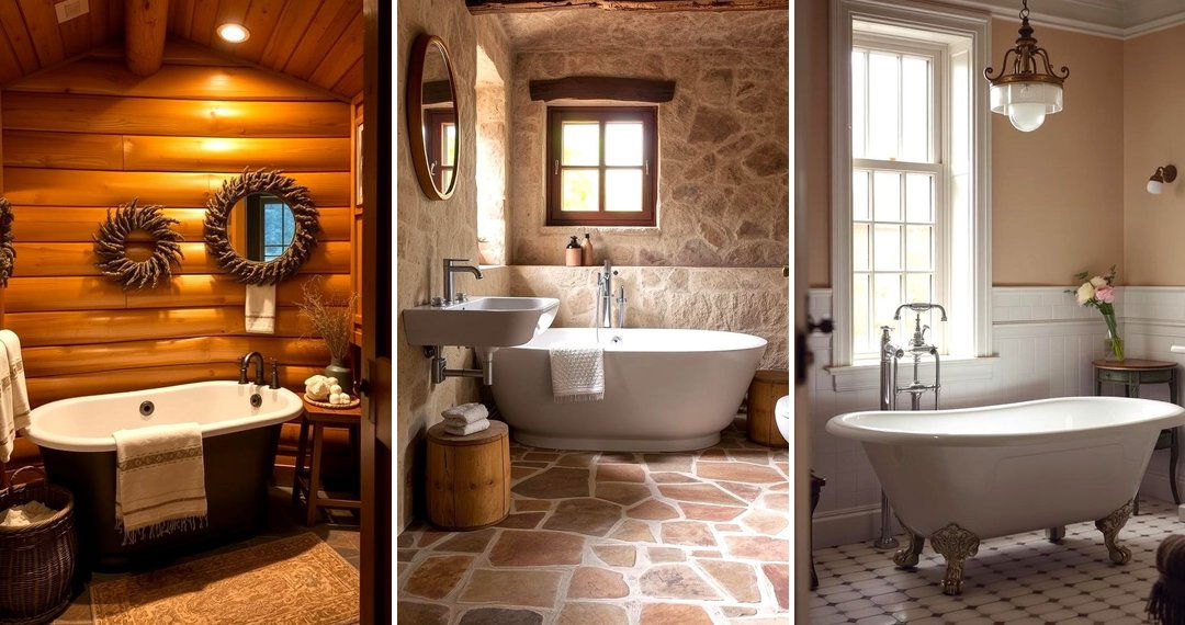 24 Country Bathroom Ideas for a Cozy Rustic Retreat
