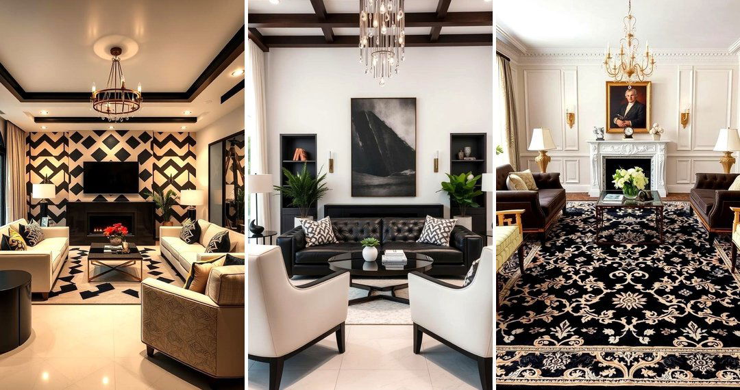 24 Cream & Black Living Room Ideas: Elegant Contrast