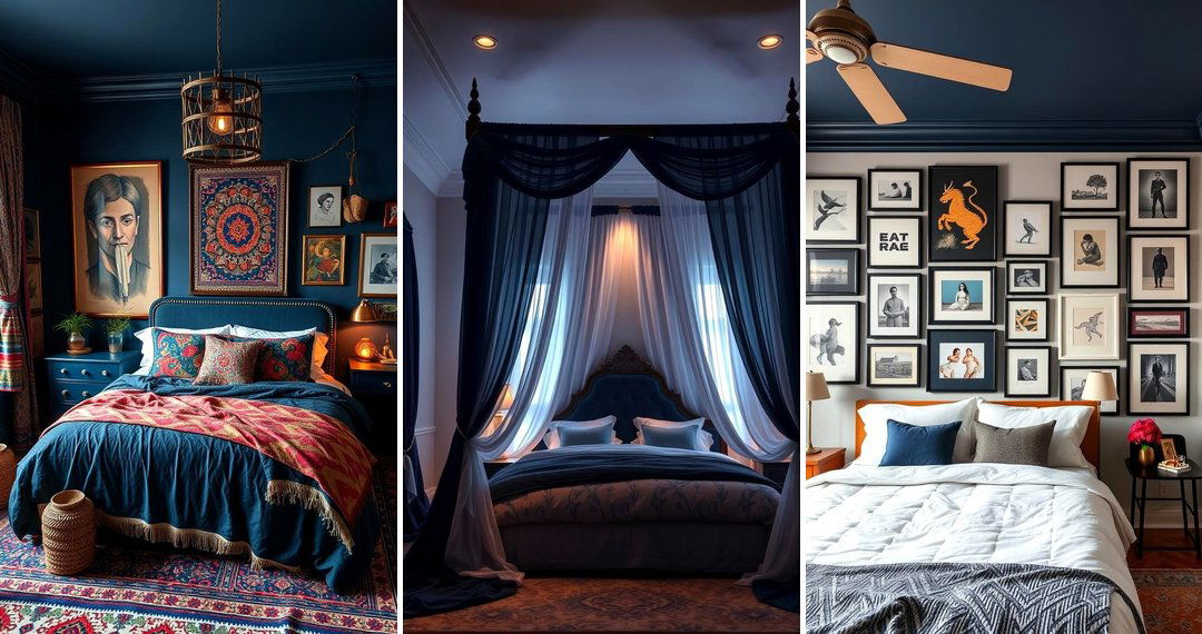 24 Dark Blue Bedroom Ideas for Moody Sophisticated Spaces