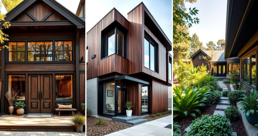 24 Dark Brown House Exterior Ideas: Timeless Curb Appeal