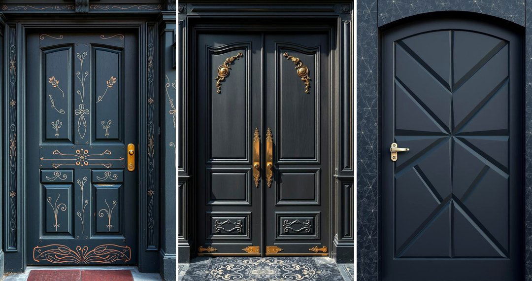 24 Dark Gray Front Door Ideas: Modern Entrance Style