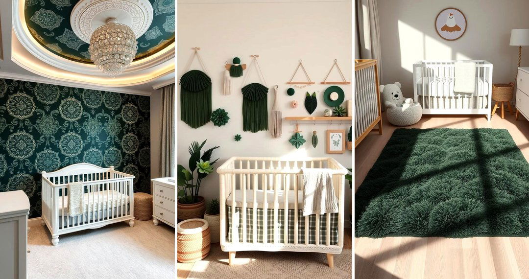 24 Dark Green Nursery Ideas for a Soothing & Stylish Space