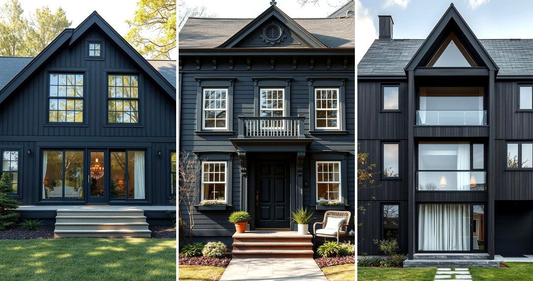 24 Dark Grey House Exterior Ideas for Modern Curb Appeal