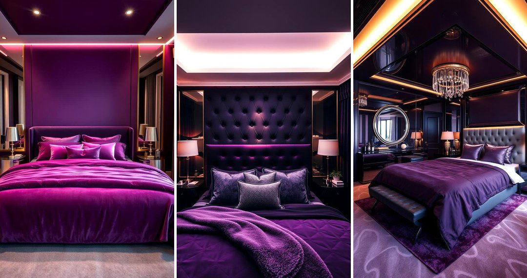 24 Dark Purple Bedroom Ideas