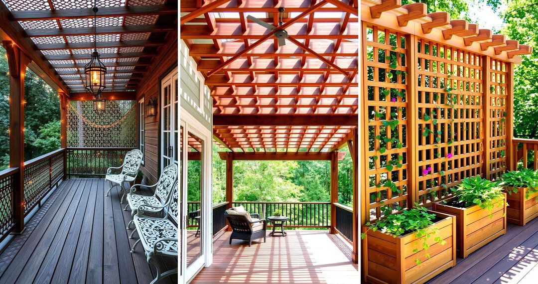24 Deck Lattice Ideas for Privacy and Outdoor Aesthetics