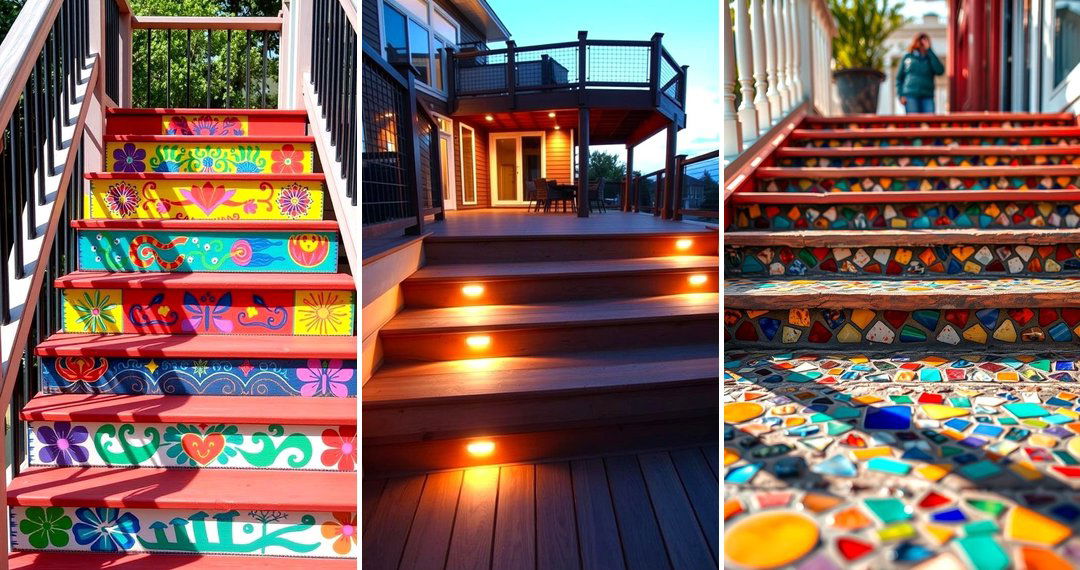 24 Deck Steps Ideas: Creative & Safe Outdoor Transitions