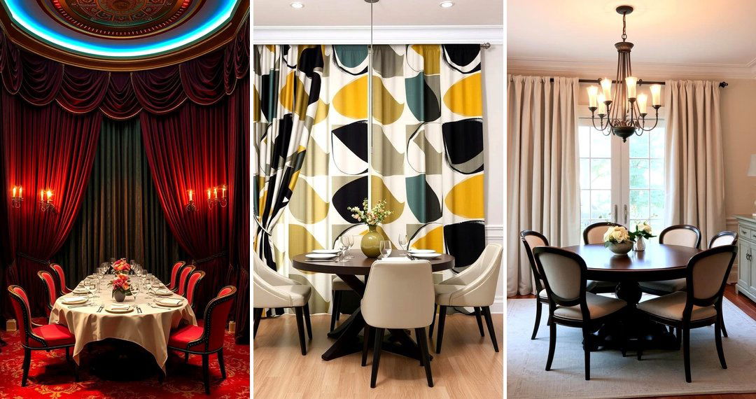 24 Dining Room Curtain Ideas for Elegance and Privacy