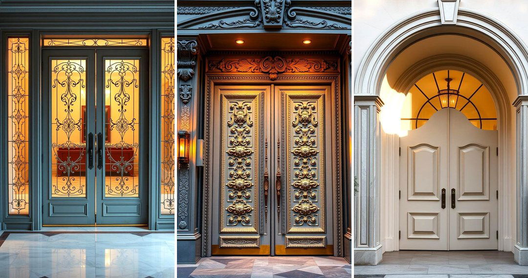 24 Stylish Double Front Door Ideas for Curb Appeal